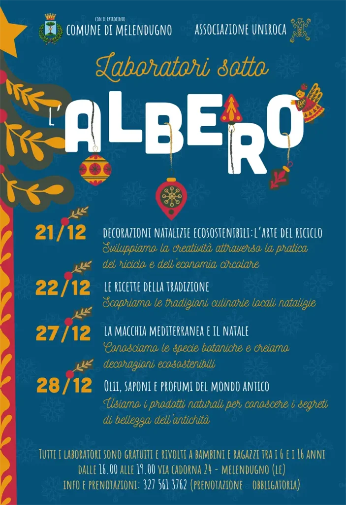 Laboratori sotto l'albero, locandina dell'evento