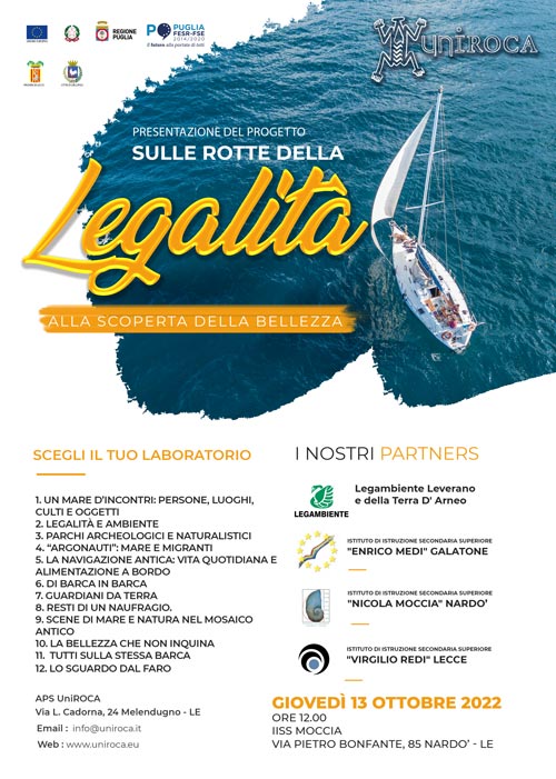 Presentazione del progetto Sulle rotte della legalità